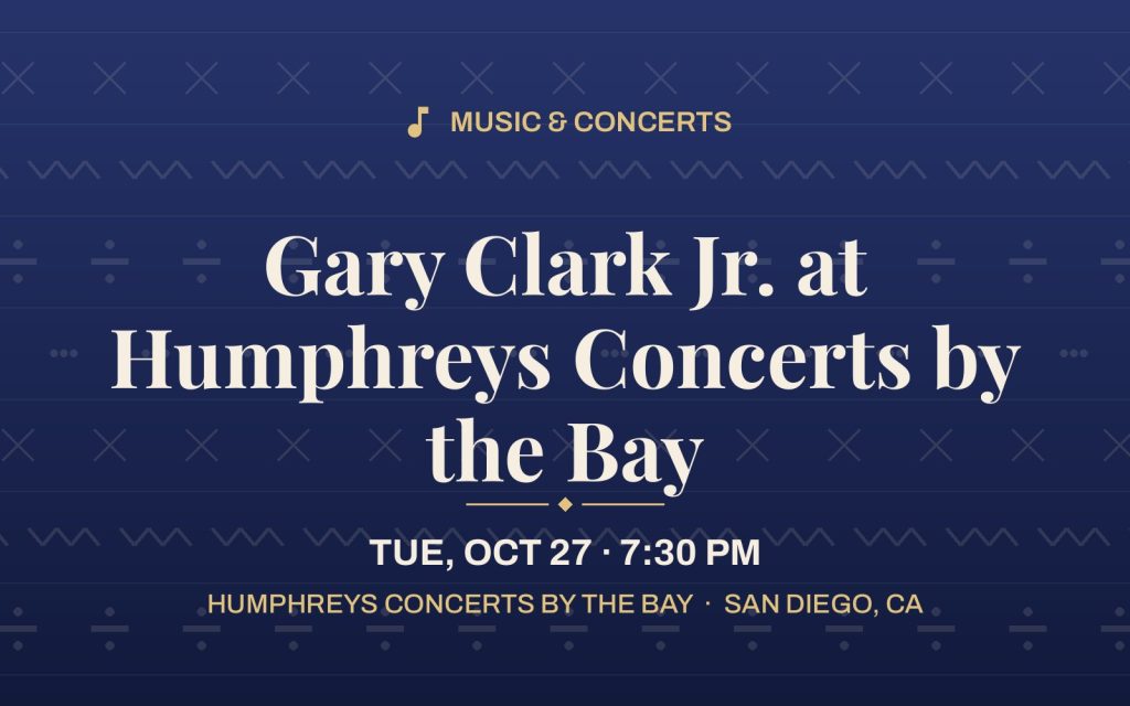 Gary Clark Jr. at Humphreys Concerts by the Bay
