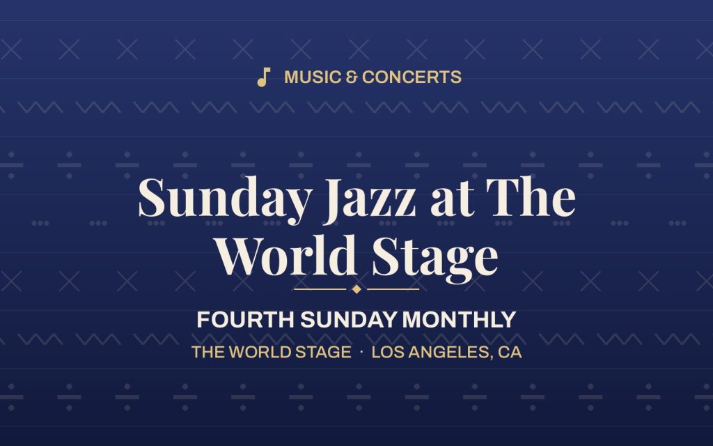 Sunday Jazz at The World Stage