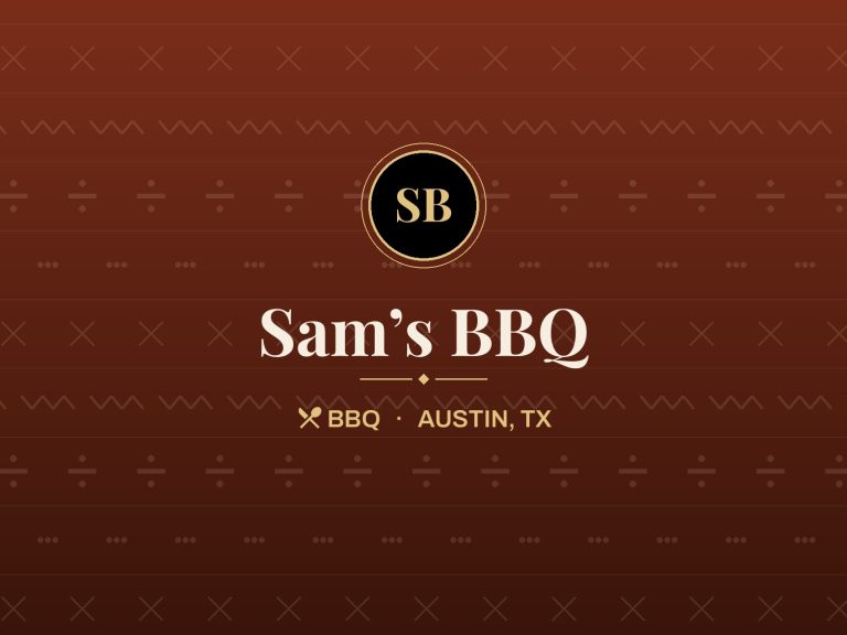 Sam’s BBQ, Austin, TX