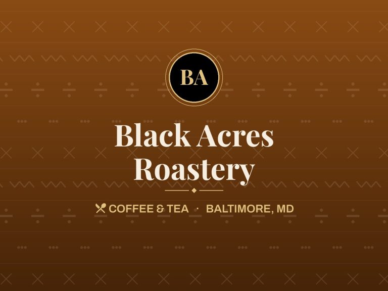 Black Acres Roastery, Baltimore, MD