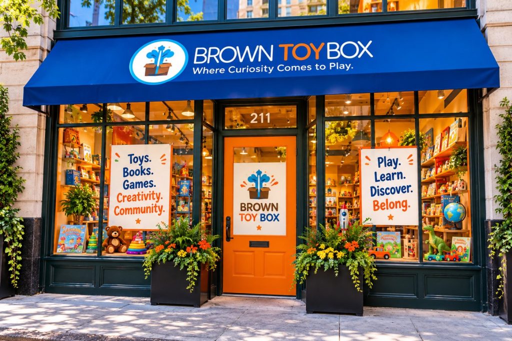 Brown Toy Box